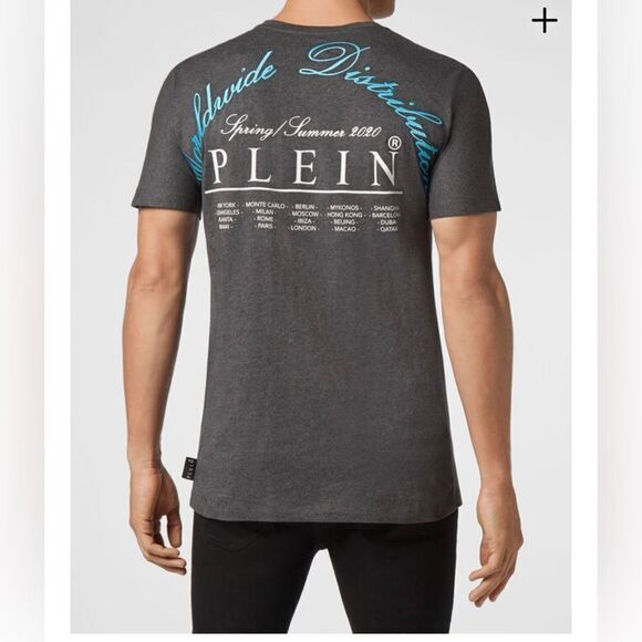 Philipp Plein round neck sequined skull t shirt - Picture 2 of 8